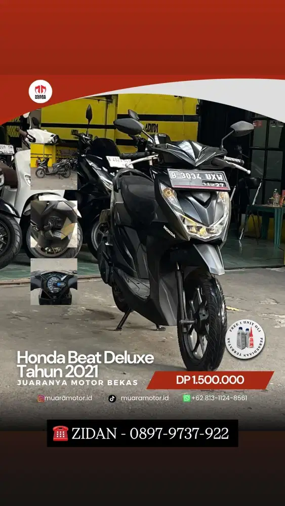 HONDA BEAT DELUXE 2021 SIAP PAKAI !!!