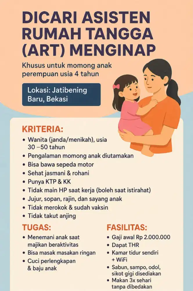 Baby Sitter Anak 4 Tahun