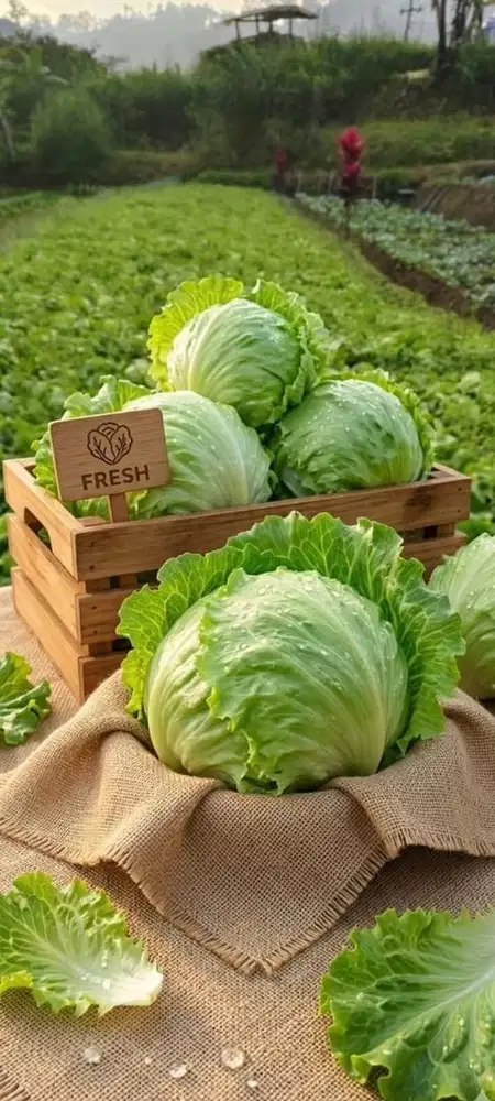 Lettuce Head atau Selada Kepala Termurmer