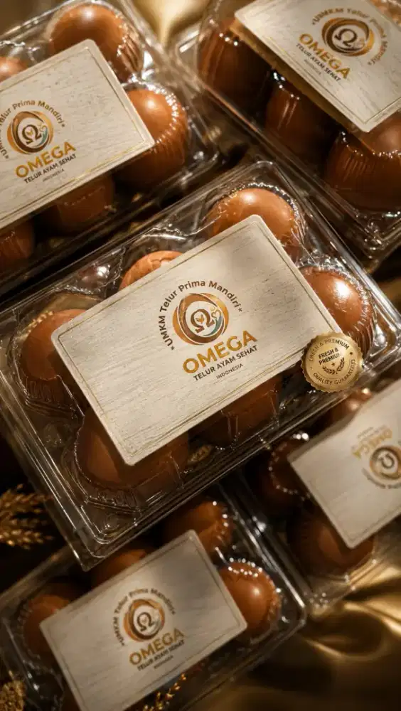 Jual Telur Omega, merek UMKM Telur Prima Mandiri Harga 18Rb isi 6 pcs