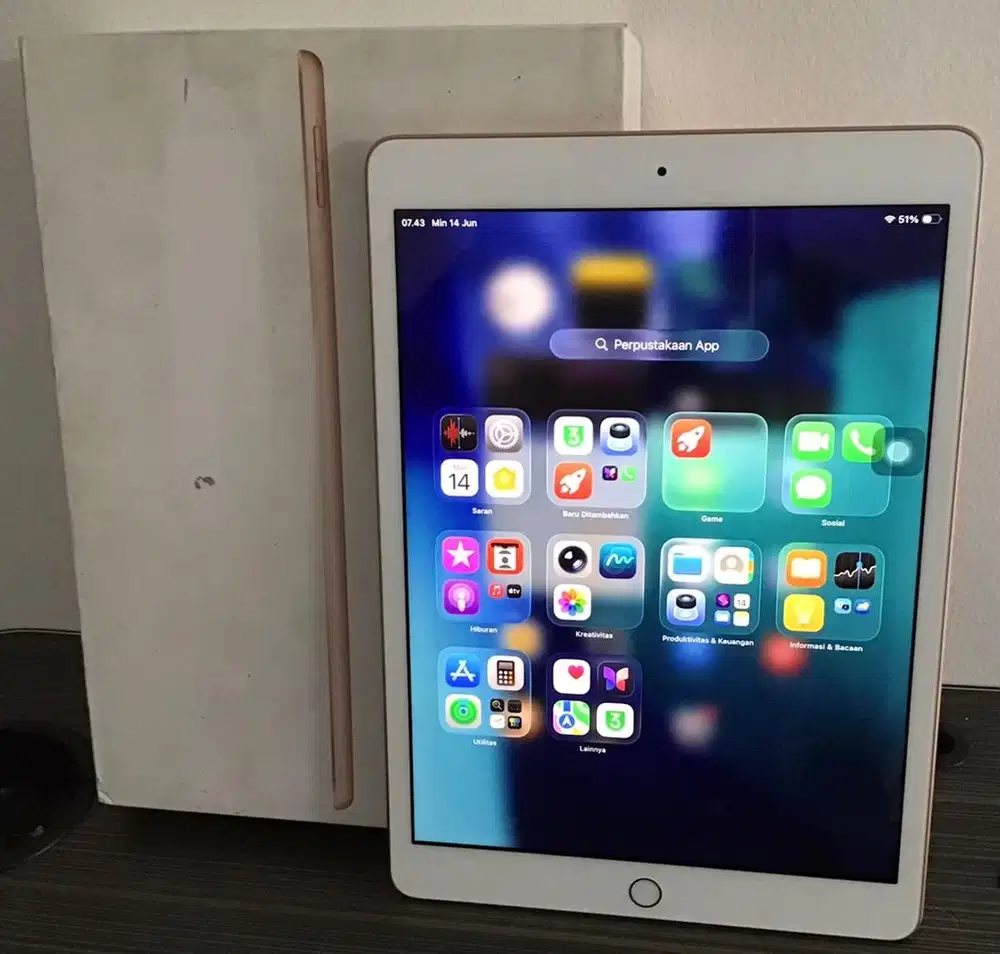 iPad Generasi 8 Gold 32GB Wifi Only icloud aman normal