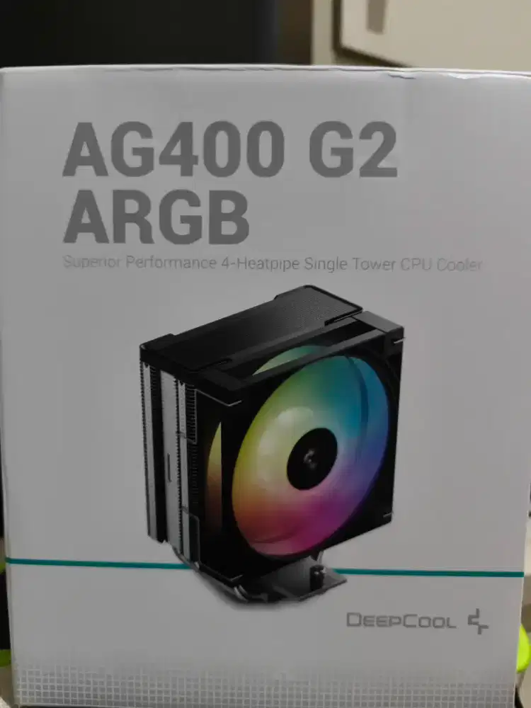 DeepCool AG400 ARGB Black CPU Cooler 120mm – Lengkap Box & Bracket