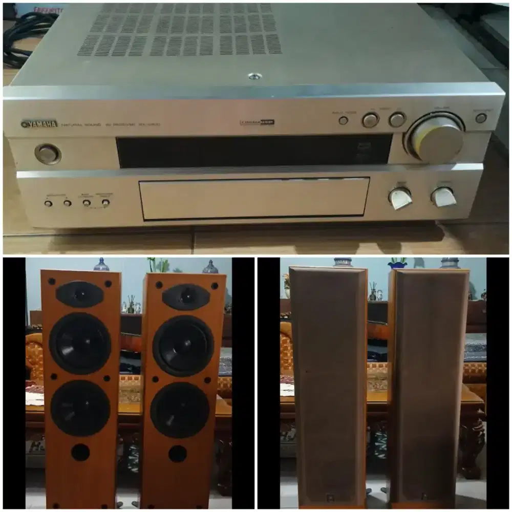 Yamaha ampli RX V800 + Yamaha speaker floor standing NS 45F