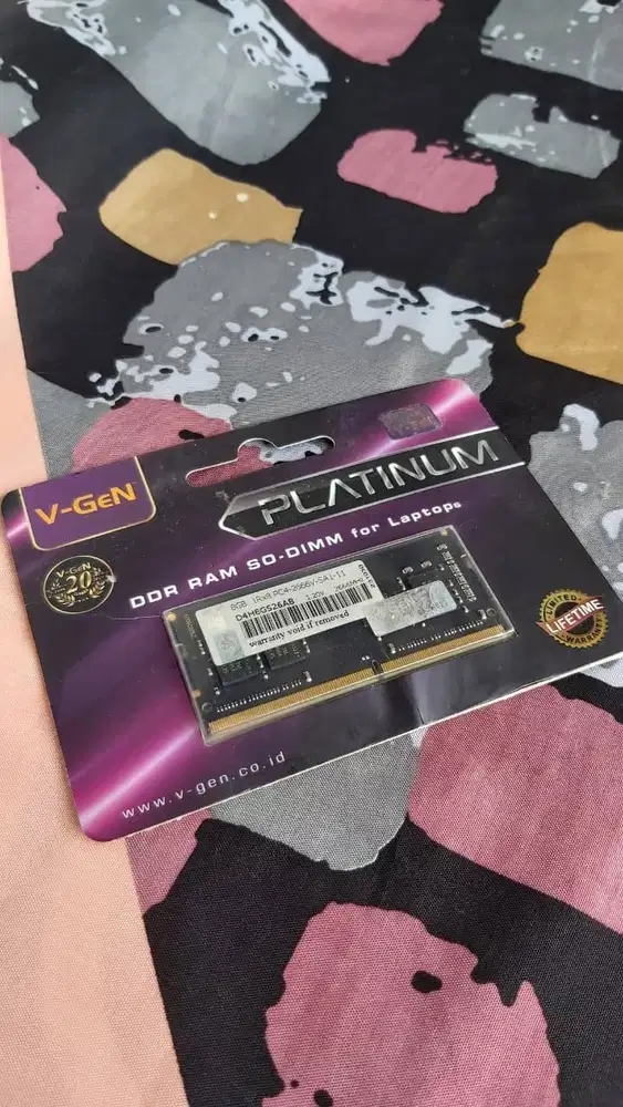RAM Laptop VGEN Platinum DDR4 8GB 2666MHz Kondisi Baru Harga Bekas