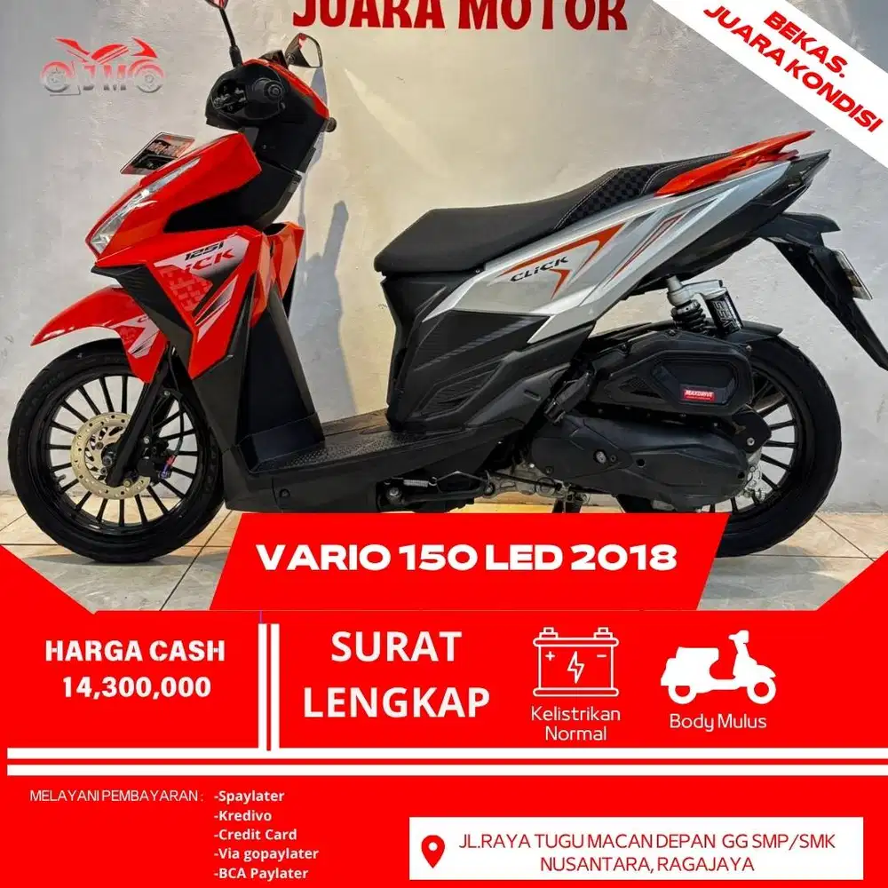 VARIO 150 LED OLD 2018 SIAP PAKAI KONDISI SIAP NONGKRONG HARGA TERMURH