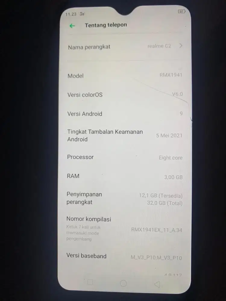 Oppo realme c2 batangan