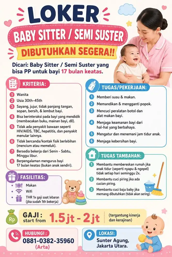 LOKER BABY SITTER / SEMI SUSTER