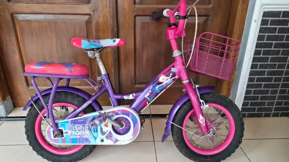 Sepeda Frozen Anak Cantik Merk Element Ban 12 Inchi Olaf