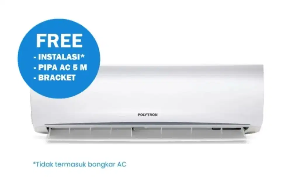 POLYTRON AC SPLIT 1PK STANDARD-FREEINSTALLATION,PIPA&BRACKETPAC09VH/WH