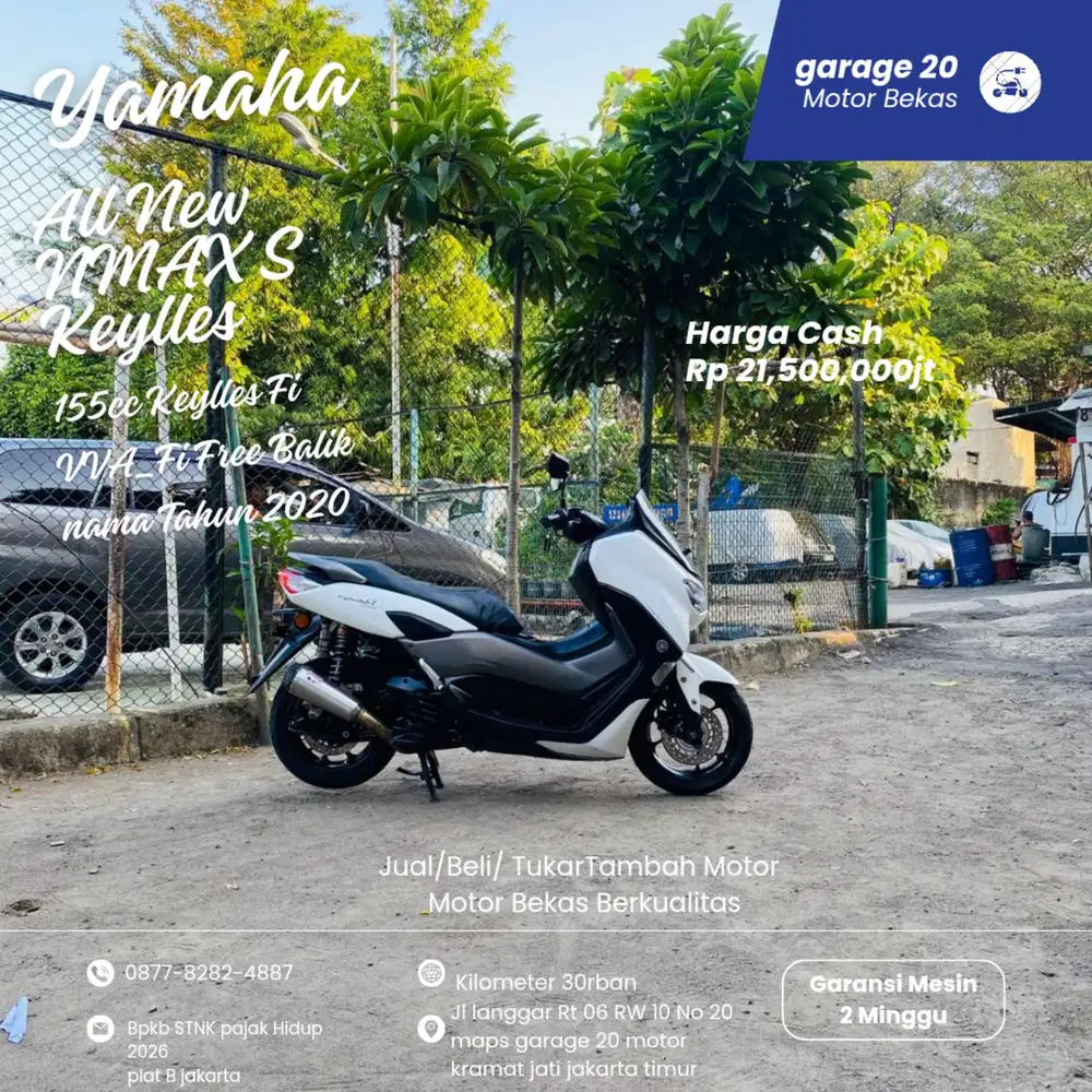 Yamaha NMAX New S Keylles 155cc VVA Free Balik nama Tahun 2020