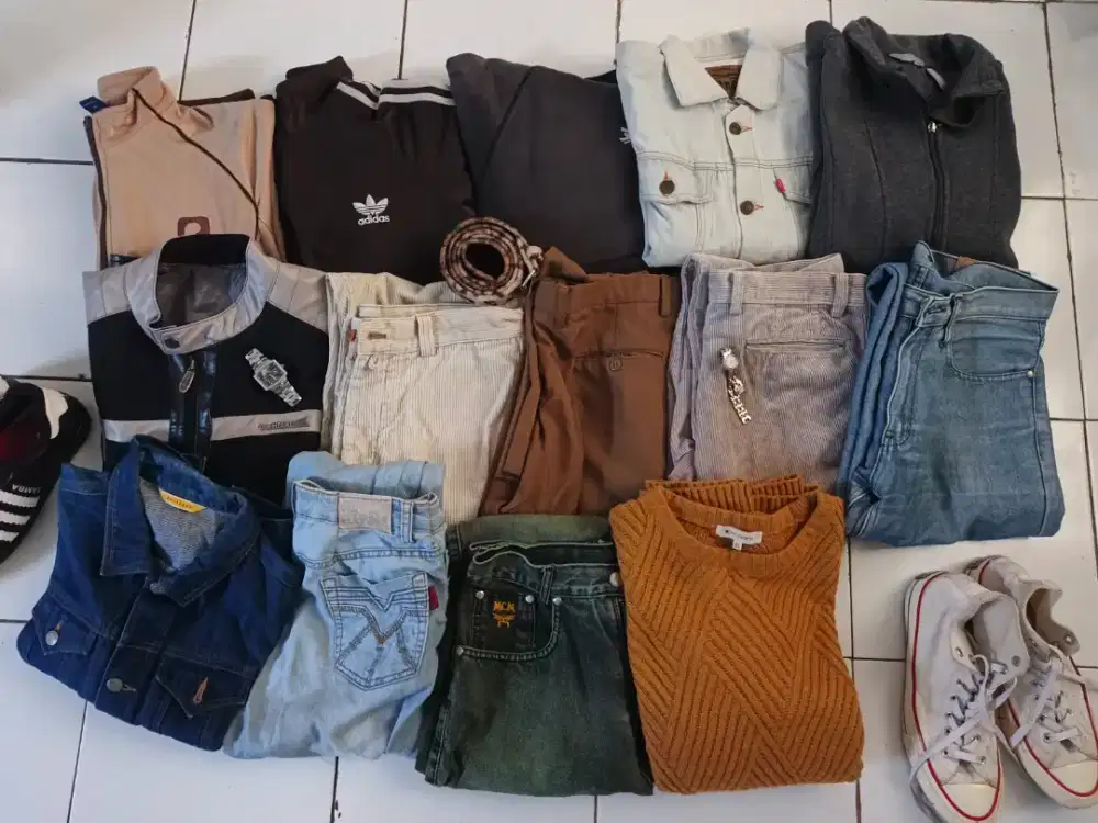 Rexcye Thrif Jacket Celana Corduroy