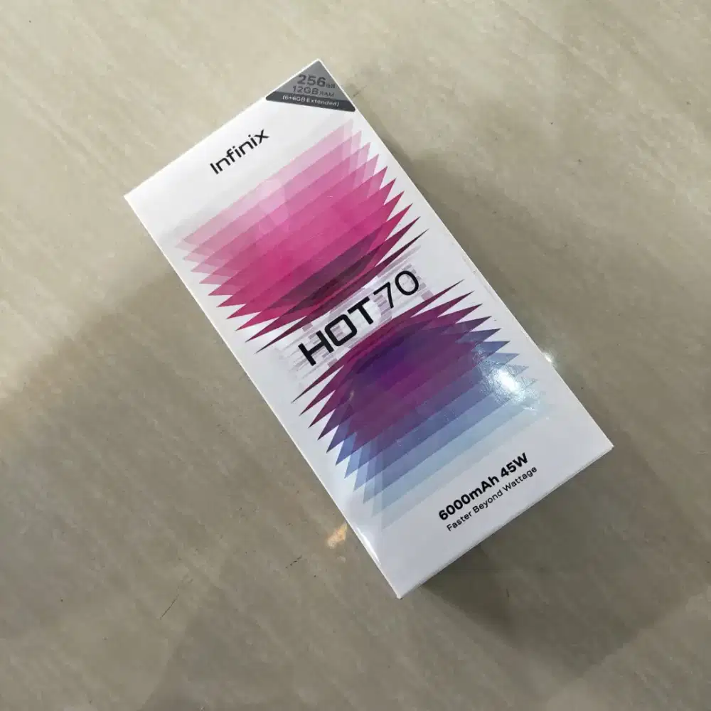 Infinix terbaru hot 70 6/128gb