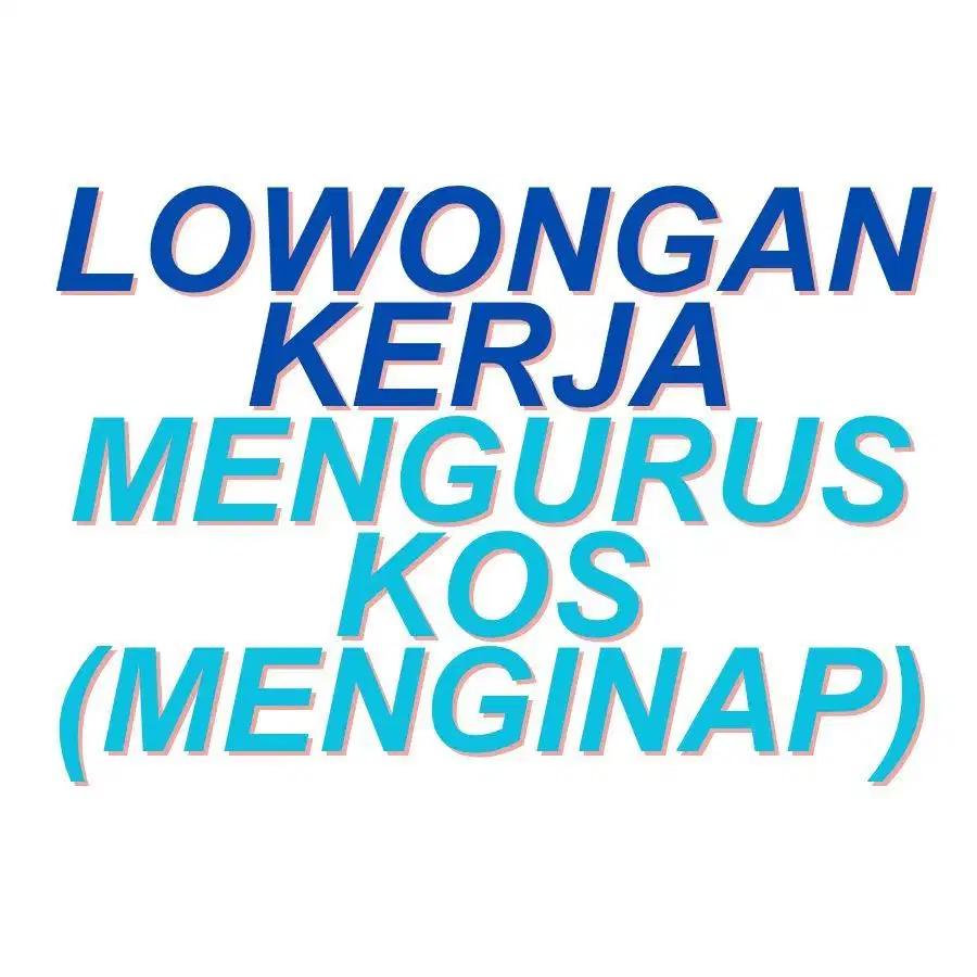 Dicari pengurus kost Laki2 menginap