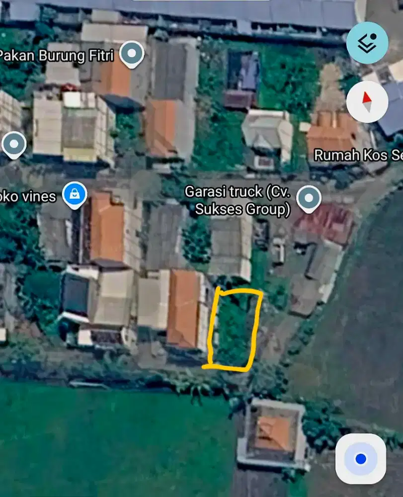 Dijual tanah 130 m3 SHM