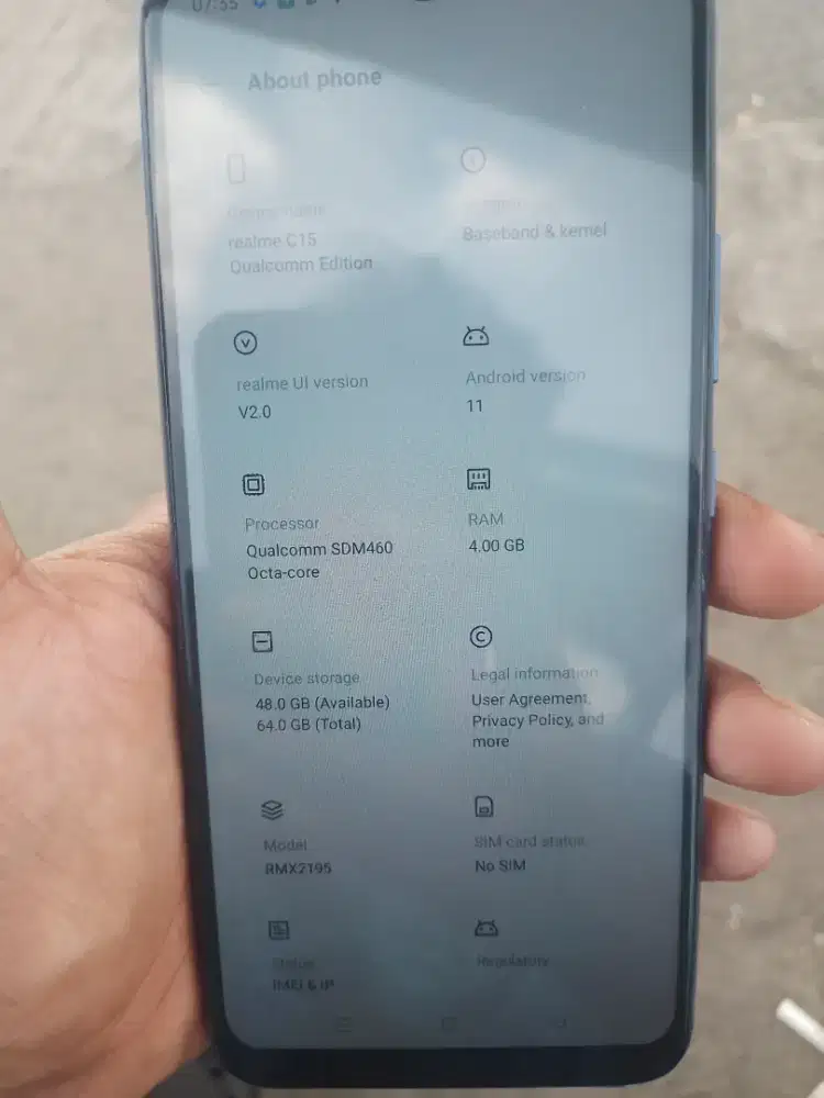 Realme c15 ram4