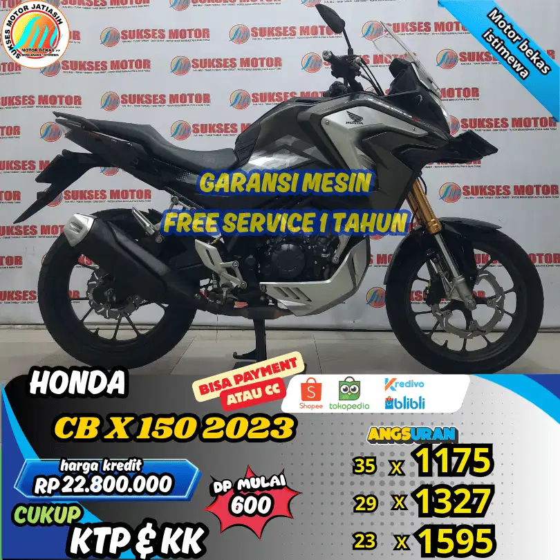 HONDA CB 150 X  DP & ANGSURAN TERMURAH SYRT KTP&KK(SUKSESMOTOR)