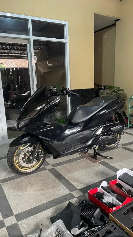 ODO 11K, Pajak Baru, Honda PCX 160 CBS 2024 Modif (Part Ori Ada)