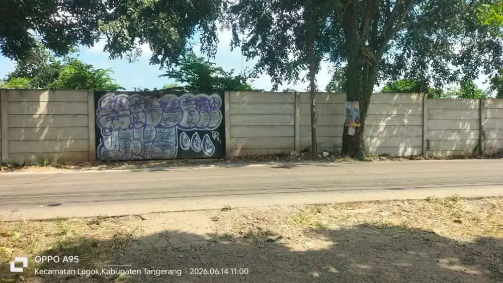 Di jual tanah pingir jalan raya legok