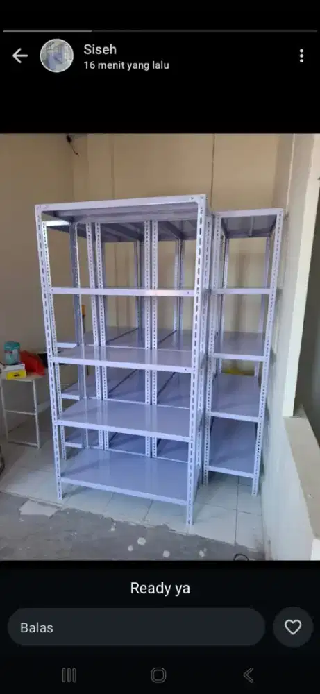 Rak besi siku lobang 5 susun