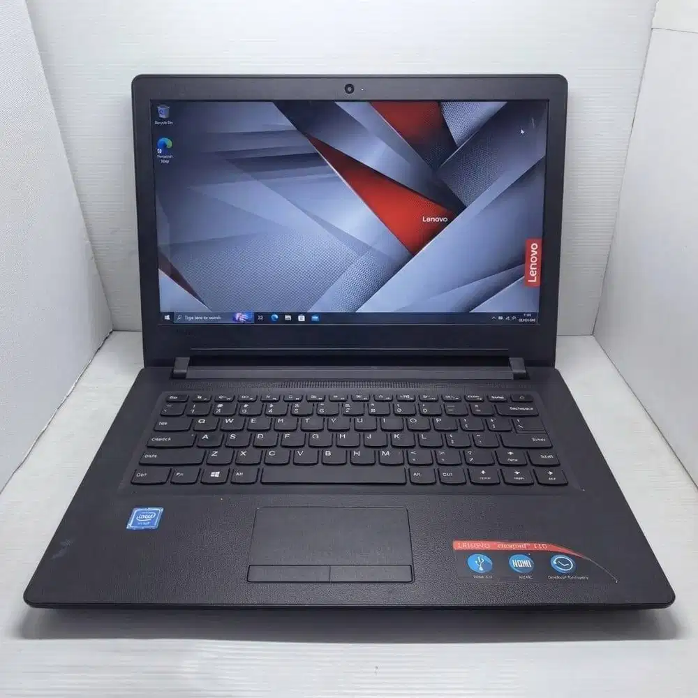 LAPTOP SEKOLAH LENOVO IDEAPAD 110 4/128 SSD 14 INCH NO MINUS FULL APLI