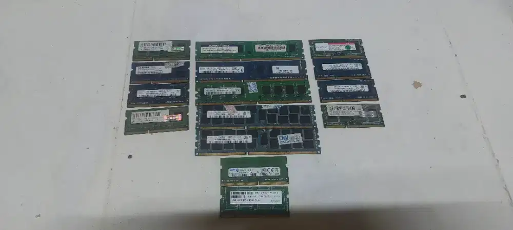 Memori Ram laptop dan Pc berbagai macam merk tipe dddr3