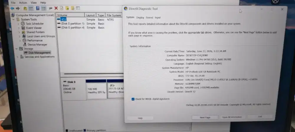 Hp pro book 630 Touchscreen