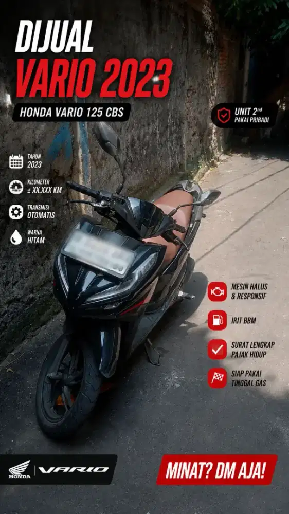 Vario cbs 2023 hitam