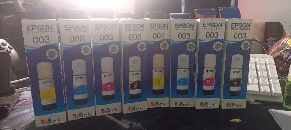 Tinta Printer merk Epson 003 (Non Ori) masih tersegel