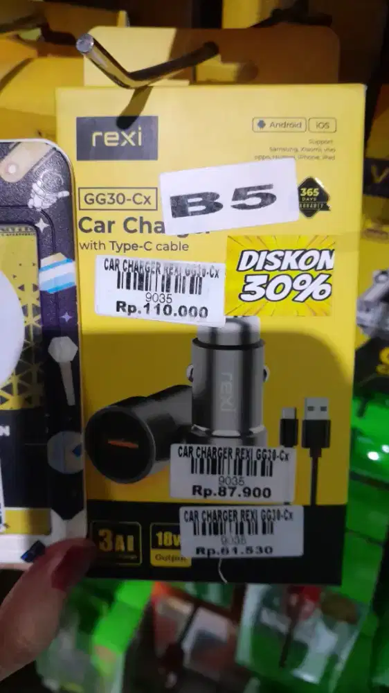 CAR CHARGER REXI GG30-Cx ATLANTIS DAHSYAT