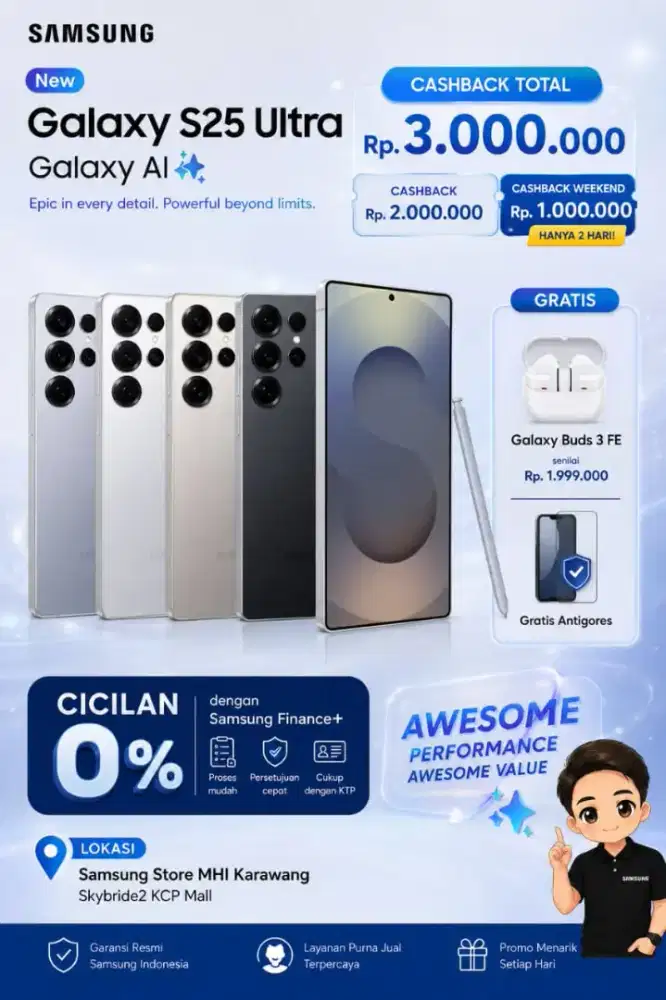 SAMSUNG S25 ULTRA CICILAN MULAI 600 RB AN