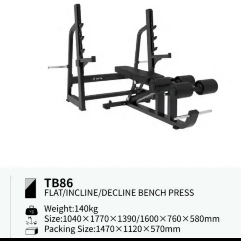 BRTW Brightway TB86 Flat Incline Decline Bench Press