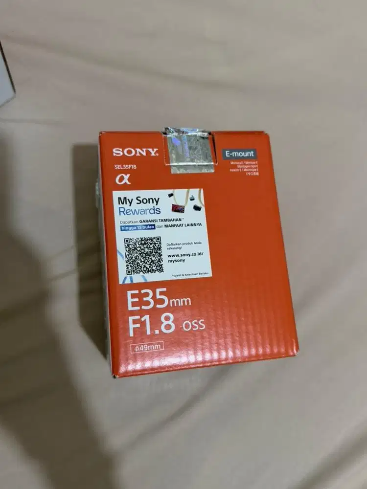 Lensa sony e 35 f1.8