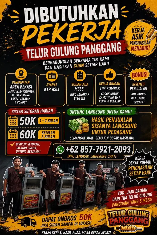 LOKER TELUR GULUNG PANGGANG MANGKAL/KELILING