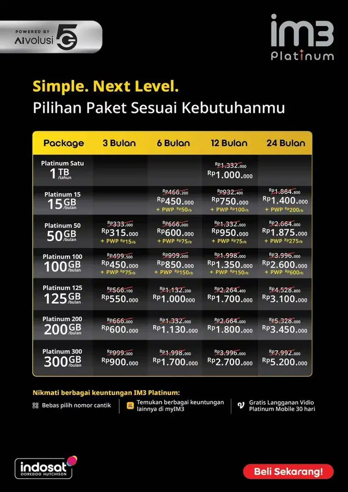PAKET INTERNET PALING MURAH 50gb Hanya 66rb