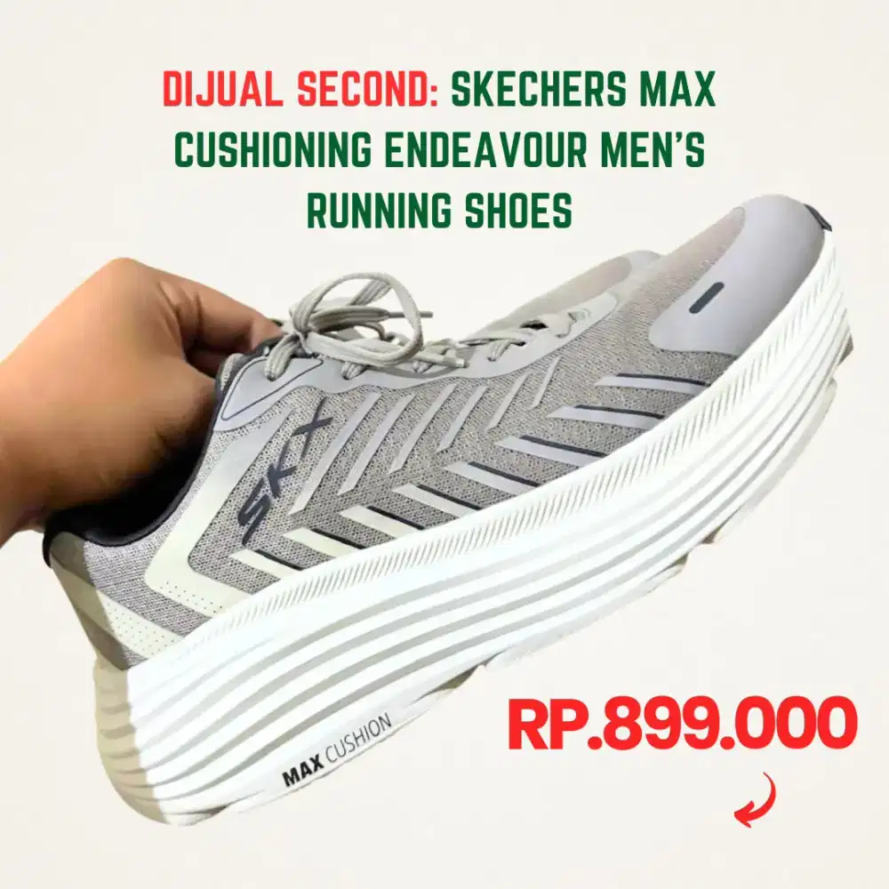 DIJUAL: SKECHERS MAX CUSHIONING ENDEAVOUR MEN'S RUNNING SHOES