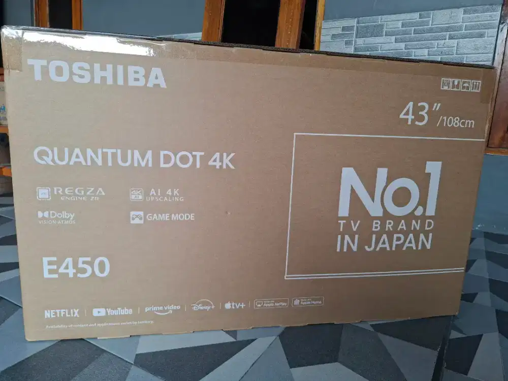 Smart tv 43 inch Samsung & Toshiba layar 4K UHD
