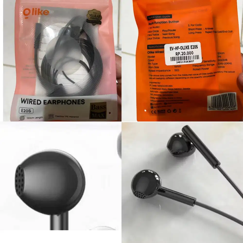 Headset Olike dan Tali Lanyard HP