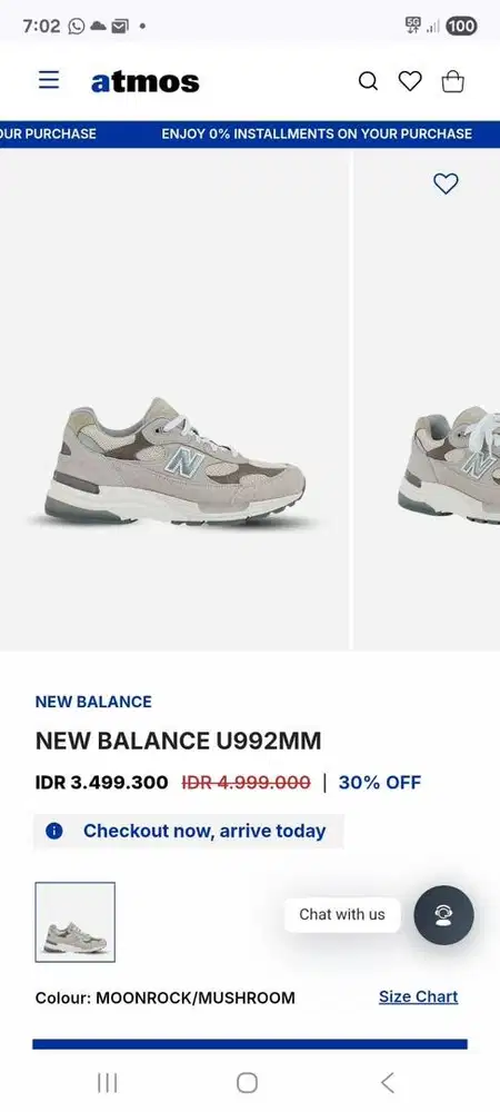 Sepatu New Balance U992MM