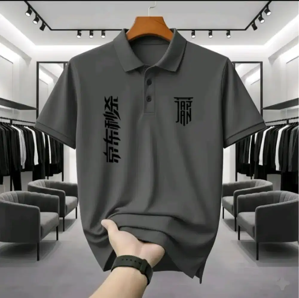kaos polo kerah polos unisex