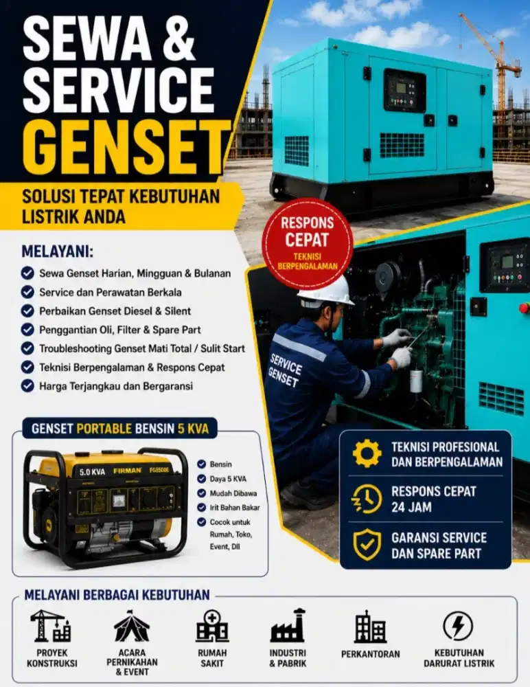 Jasa Service Genset Balikpapan