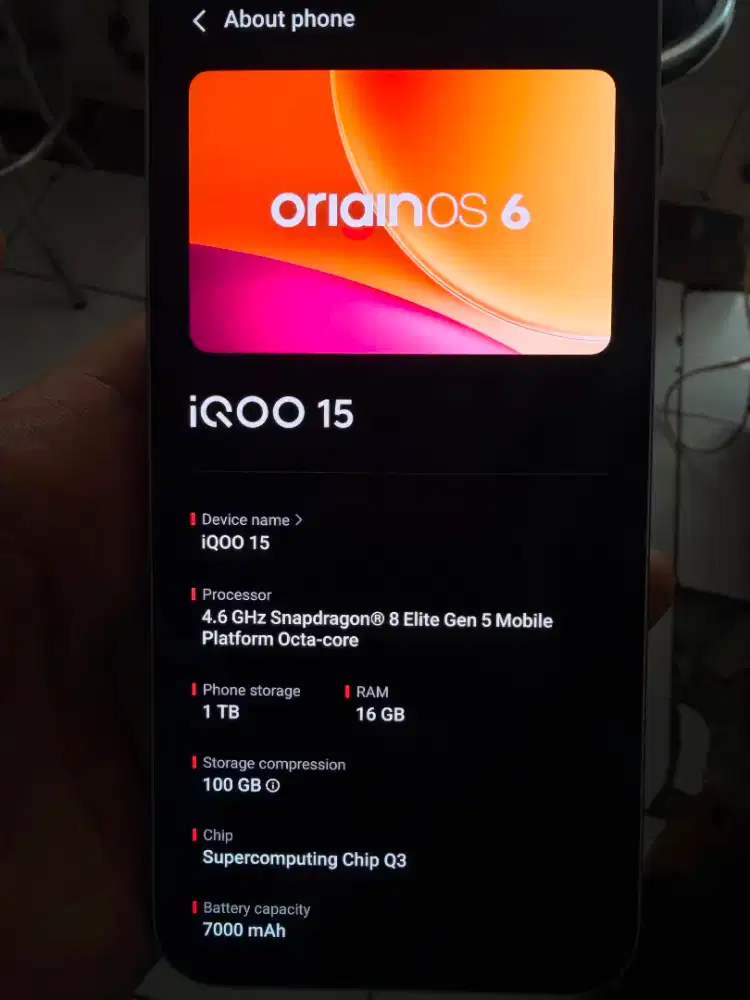 Iqoo 15 16/1TB Legend