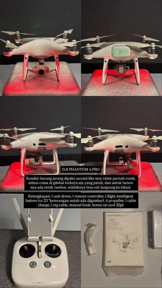 Jual drone dji phantom 4 pro