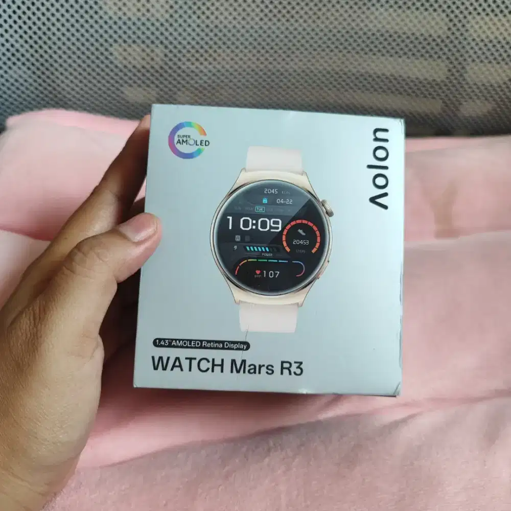 Smartwatch AMOLED AOLON MARS R3 Pink ex cwek