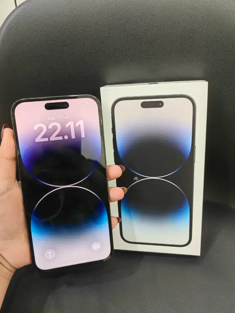 iphone 14 promax 128gb Fulset ori no minus