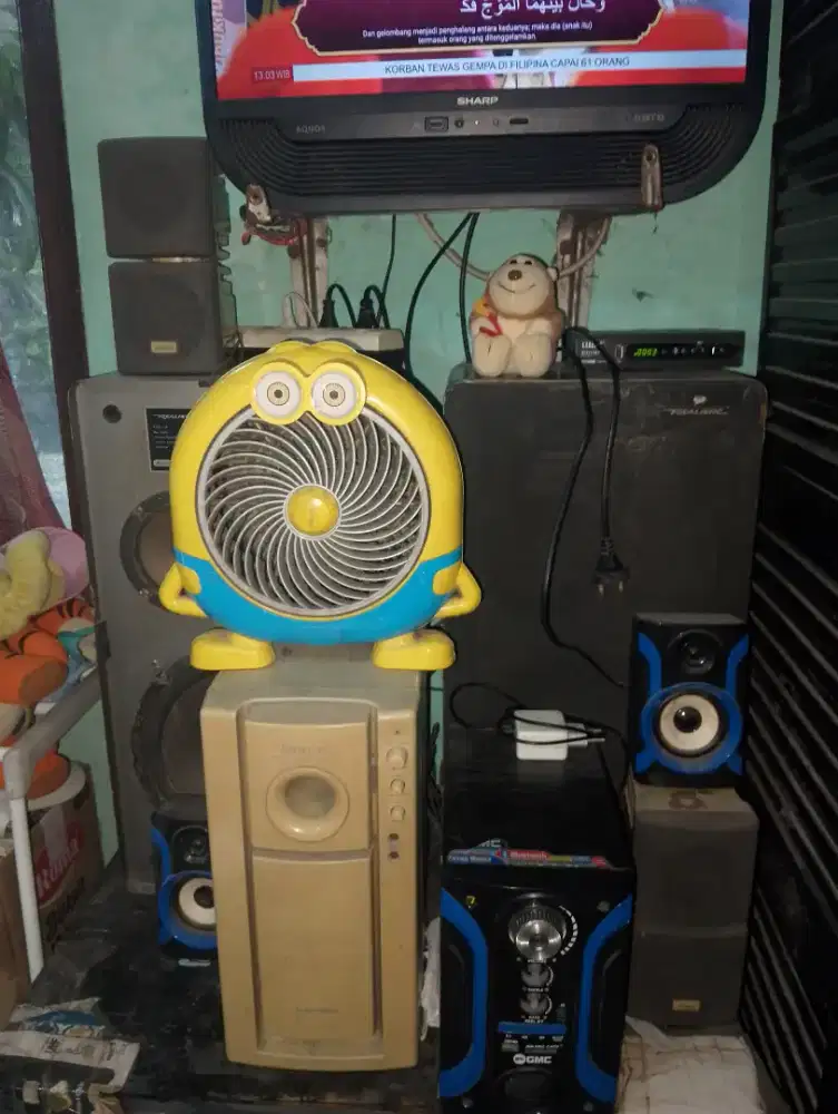 Speaker jadul Ceron A7+ box dan speaker kosongan