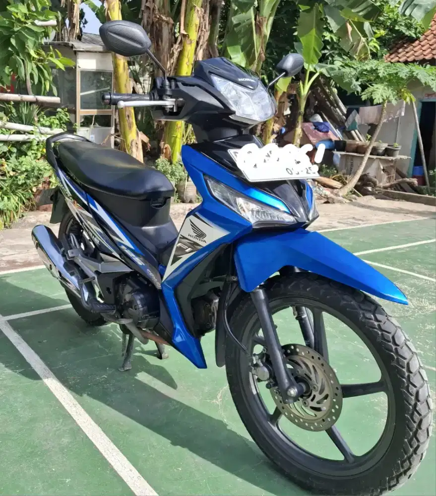 Supra X 125 Tahun 2014 Biru Hitam Pajak Hidup