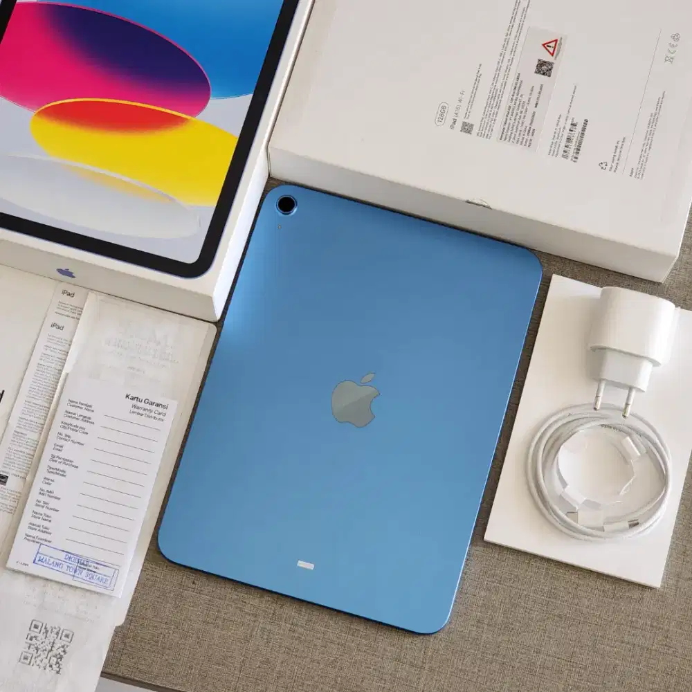 iPad A16 128GB Generation 11 Blue Garansi Resmi iBox Januari 2027