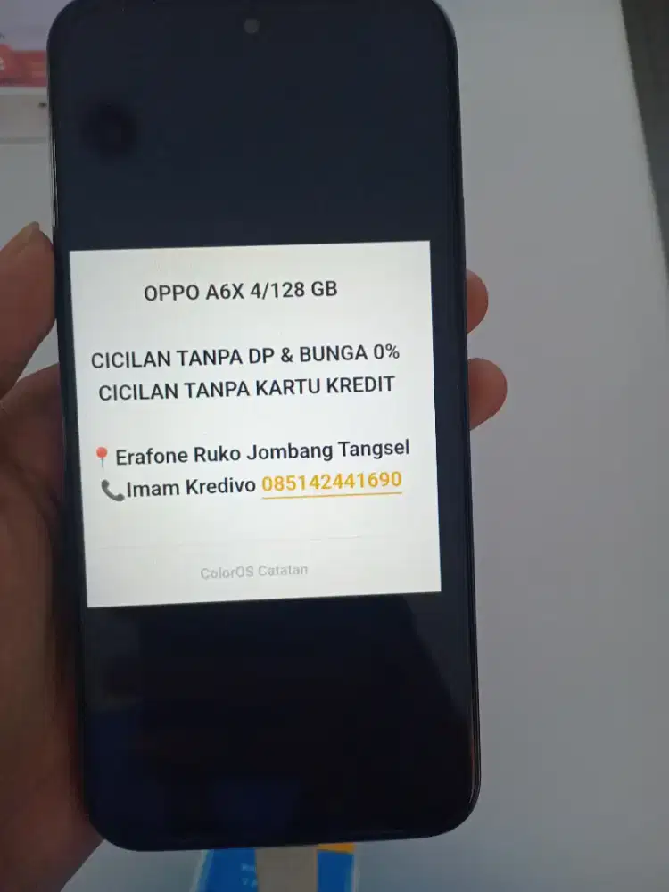 OPPO A6X 4/128 GB CICILAN TANPA DP