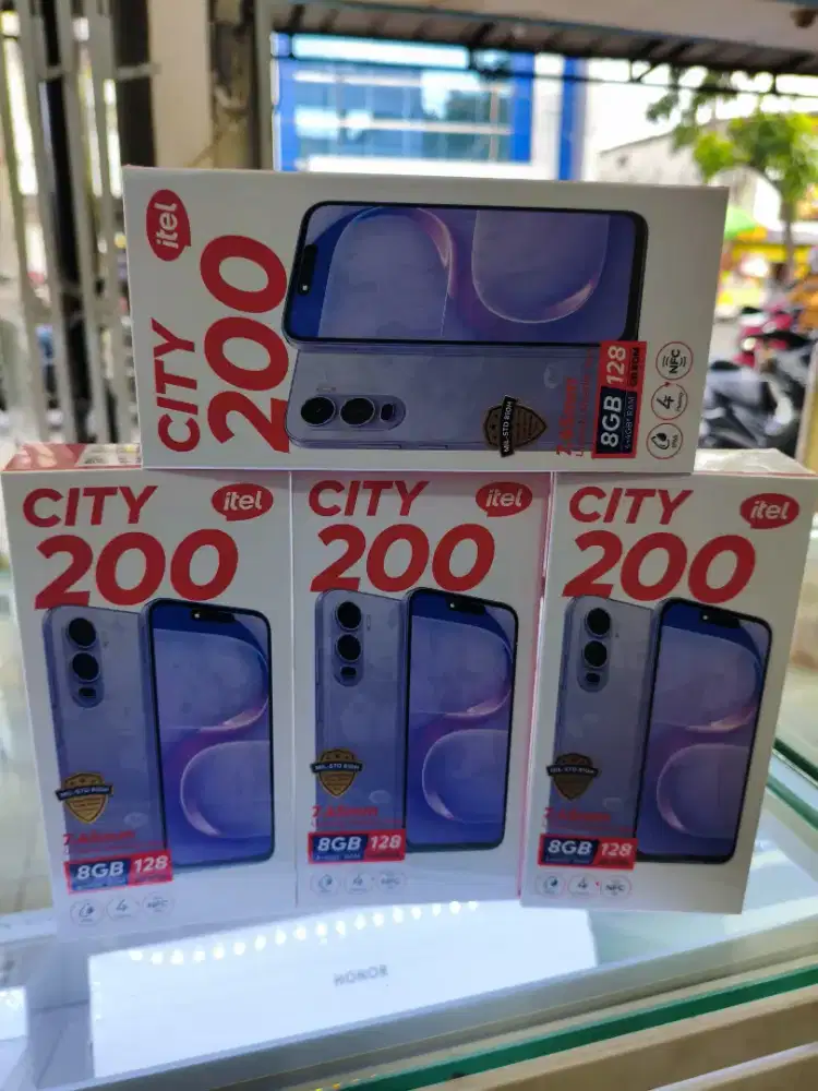 Itel City 200 4+4/128gb NFC IP65 Tahan Air Tahan benturan resmi
