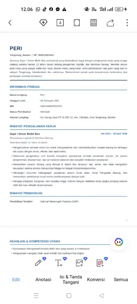 Mencari lowongan pekerjaan